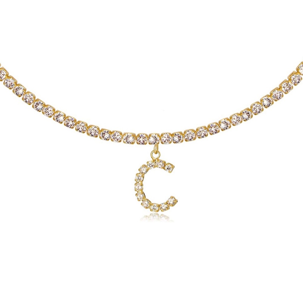 ✨Kaina 14k Gold Plated Initial Choker✨ - Picture 6 of 16